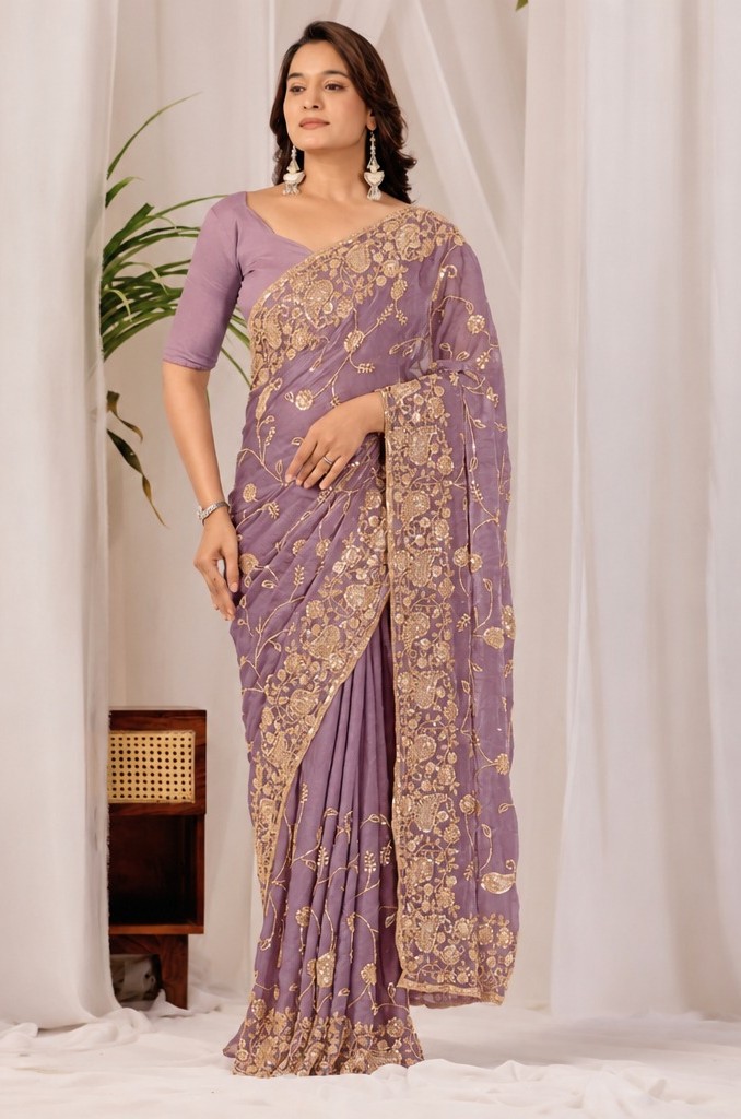 Pink Regal Floral Heritage Saree Pink Regal Floral Heritage Saree + The Pink Regal Floral Heritage Saree brings traditional floral motif weaving to a pink base, and it's built for anyone comparing options for a pink saree rather than something purely decorative. The colour reads true in both daylight and indoor event lighting, which matters more than it sounds &mdash; a lot of sarees photograph differently under venue lighting than they do in a product shot, and this one has been chosen to hold its tone consistently. &bull; Craftsmanship