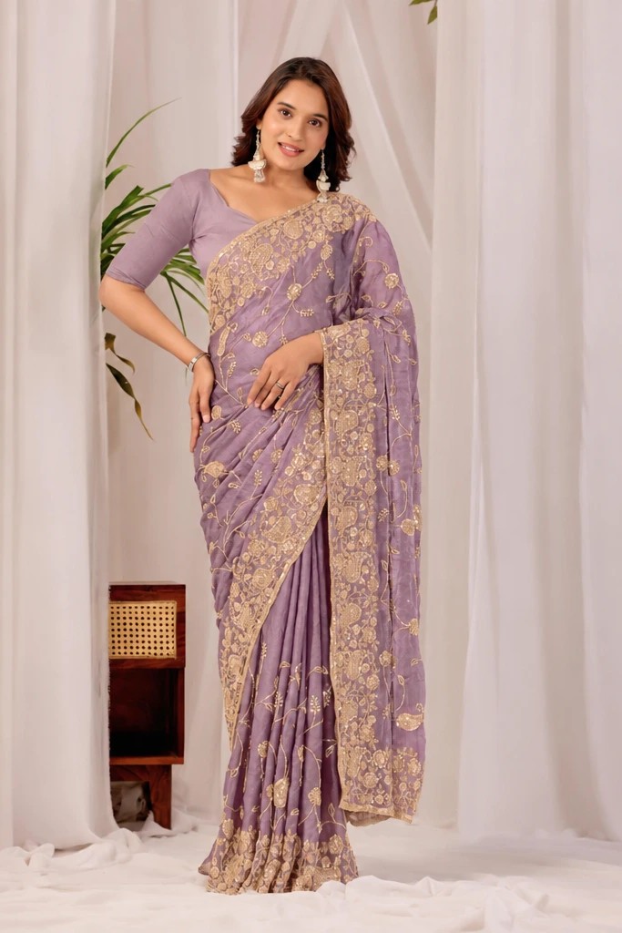 Pink Regal Floral Heritage Saree Pink Regal Floral Heritage Saree + The Pink Regal Floral Heritage Saree brings traditional floral motif weaving to a pink base, and it's built for anyone comparing options for a pink saree rather than something purely decorative. The colour reads true in both daylight and indoor event lighting, which matters more than it sounds &mdash; a lot of sarees photograph differently under venue lighting than they do in a product shot, and this one has been chosen to hold its tone consistently. &bull; Craftsmanship